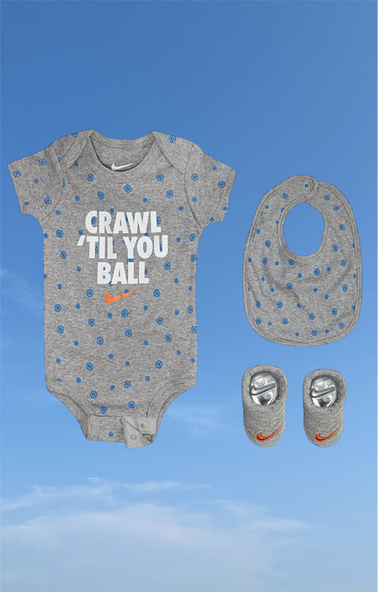 Nike/Jordan - “CRAWL TIL YOU BALL” 3pc Set